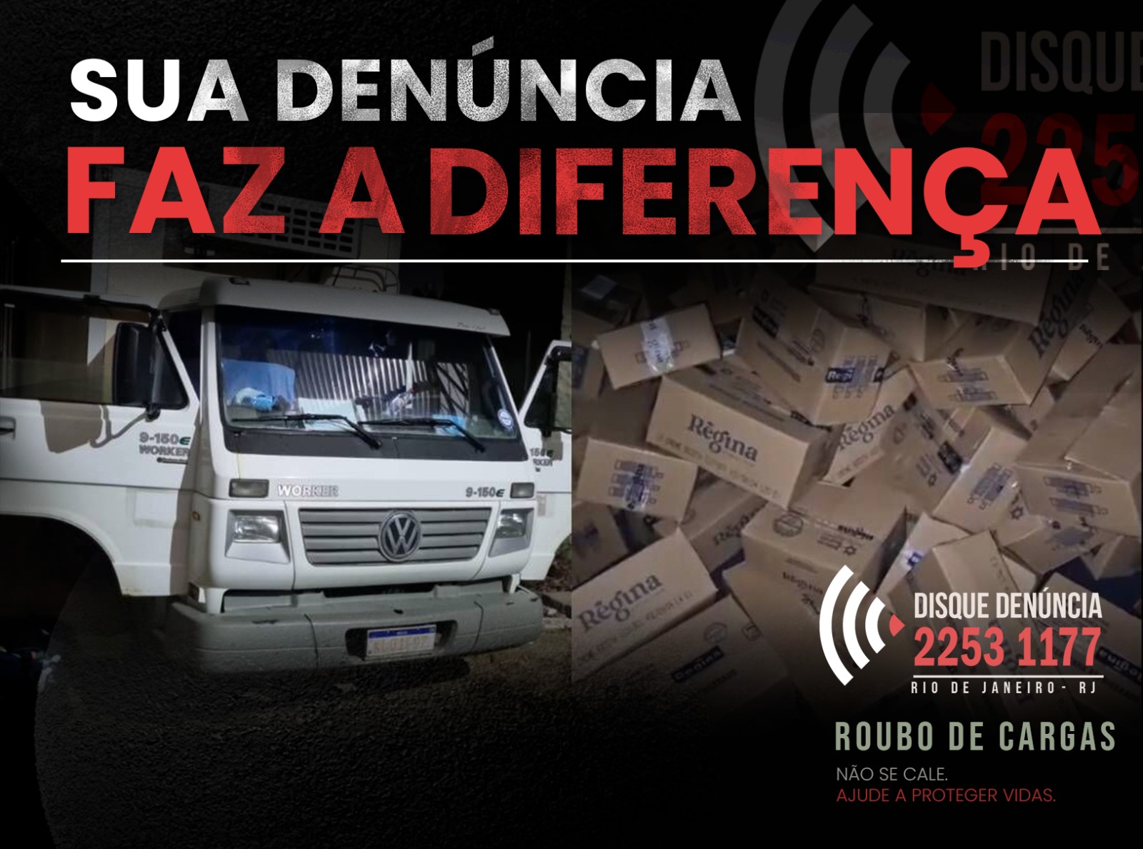 Roubo de cargas cresce 32,1% no Rio e denúncias ao Disque Denúncia aumentam 88,5% no primeiro semestre de 2026